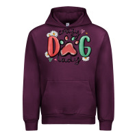 Mauve Wine crazy dog lady Urban Hoodie - MaliasSmallBusiness