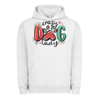 Pigment Lunar Rock crazy dog lady Urban Hoodie - MaliasSmallBusiness