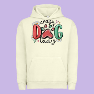 Crazy Dog Lady Urban Hoodie Designed By Maliassmallbusiness