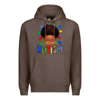Coffee autism afro kid full face Premium Hoodie - texasbilliewilder