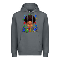Rock autism afro kid full face Premium Hoodie - texasbilliewilder