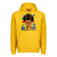 Lemon autism afro kid full face Premium Hoodie - texasbilliewilder