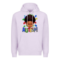 Lilac autism afro kid full face Premium Hoodie - texasbilliewilder