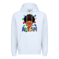 White autism afro kid full face Premium Hoodie - texasbilliewilder