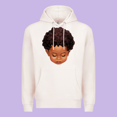 Premium Hoodie cute afro boy