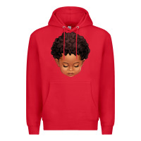 Red cute afro boy Premium Hoodie - texasbilliewilder