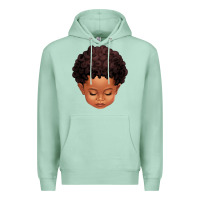 Seafoam cute afro boy Premium Hoodie - texasbilliewilder