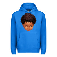 True Royal cute afro boy Premium Hoodie - texasbilliewilder
