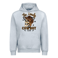 Heather Grey the lonely cowboy club Urban Hoodie - MaliasSmallBusiness