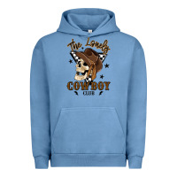Pigment Pebble Blue the lonely cowboy club Urban Hoodie - MaliasSmallBusiness