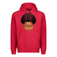 Cardinal cute afro boy Premium Hoodie - texasbilliewilder