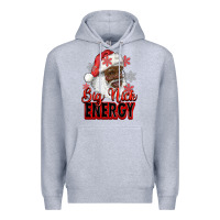Heather Grey big nick energy afro santa Premium Hoodie - RanaPortraitStore