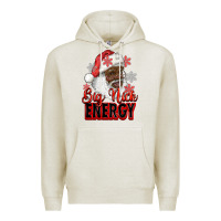 Oatmeal Heather big nick energy afro santa Premium Hoodie - RanaPortraitStore