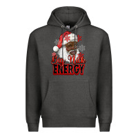 Charcoal Heather big nick energy afro santa Premium Hoodie - RanaPortraitStore