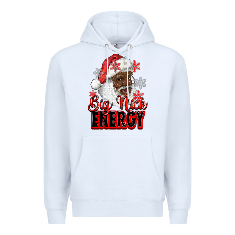 Big Nick Energy Afro Santa Premium Hoodie by RanaPortraitStore | Teevron