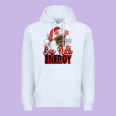 Premium Hoodie big nick energy afro santa