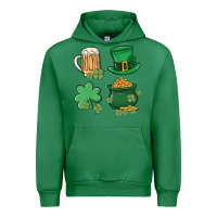 Emerald pot of gold Urban Hoodie - MaliasSmallBusiness