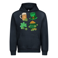Navy pot of gold Urban Hoodie - MaliasSmallBusiness