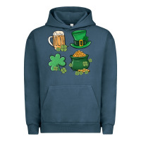 Pigment Midnight Navy pot of gold Urban Hoodie - MaliasSmallBusiness
