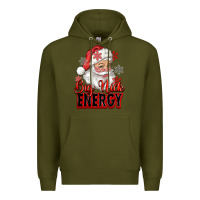 Army Green big nick energy santa claus Premium Hoodie - RanaPortraitStore