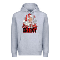 Heather Grey big nick energy santa claus Premium Hoodie - RanaPortraitStore