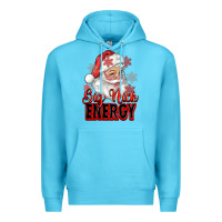 Ocean Blue big nick energy santa claus Premium Hoodie - RanaPortraitStore