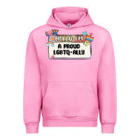Fuchsia Pink proud ally Urban Hoodie - MaliasSmallBusiness