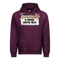 Mauve Wine proud ally Urban Hoodie - MaliasSmallBusiness