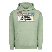 Pigment Oil Green proud ally Urban Hoodie - MaliasSmallBusiness