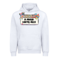 White proud ally Urban Hoodie - MaliasSmallBusiness