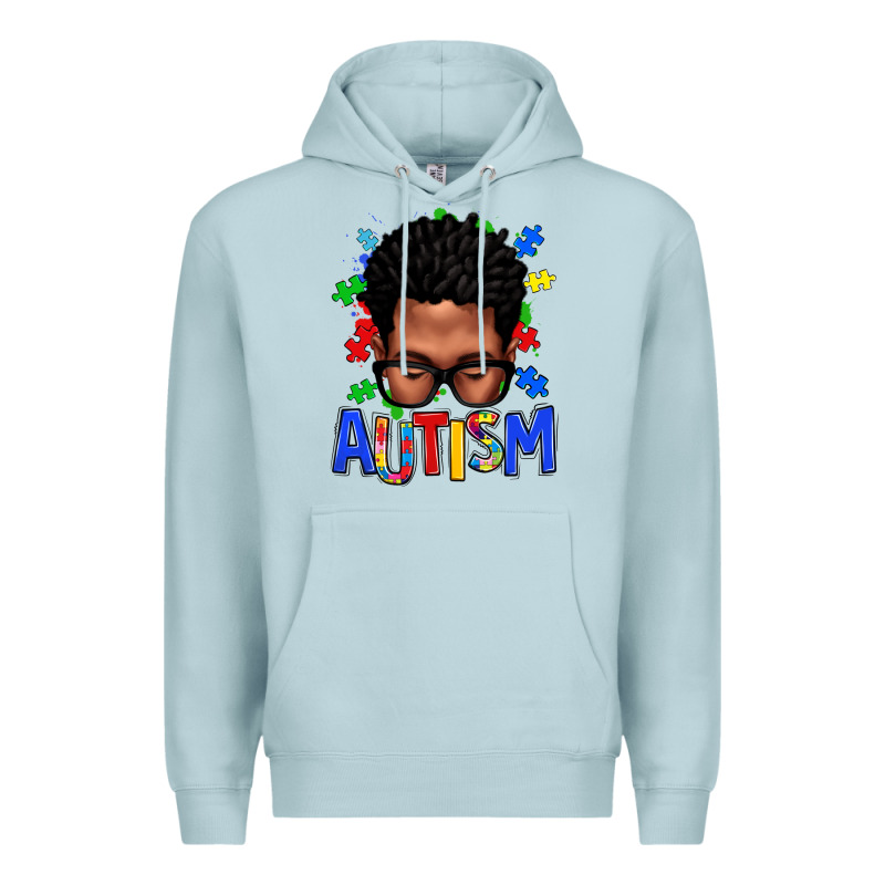 Autism Afro Man Premium Hoodie by texasbilliewilder | Teevron