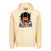 Pina Colada autism afro man Premium Hoodie - texasbilliewilder