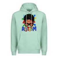 Seafoam autism afro man Premium Hoodie - texasbilliewilder
