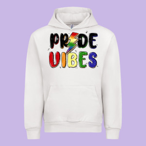 Pride Vibes Urban Hoodie Designed By Maliassmallbusiness