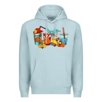 Blue Mist firefighter coffee cups Premium Hoodie - AdoDesignShop
