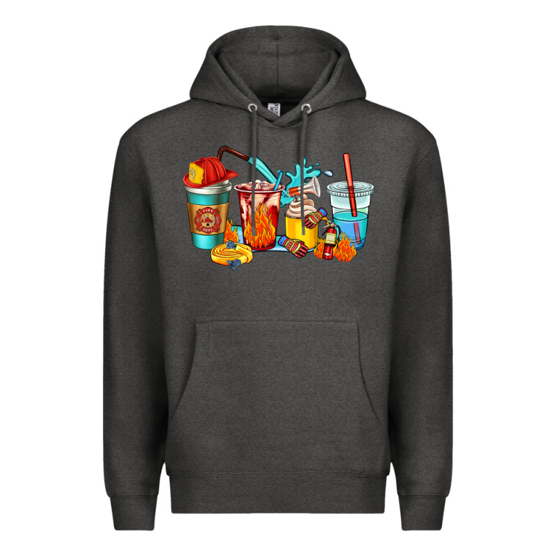 Firefighter Coffee Cups Premium Hoodie by AdoDesignShop | Teevron