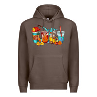 Coffee firefighter coffee cups Premium Hoodie - AdoDesignShop