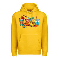 Lemon firefighter coffee cups Premium Hoodie - AdoDesignShop