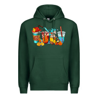 Sports Green firefighter coffee cups Premium Hoodie - AdoDesignShop