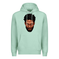 Seafoam bearded black man portrait Premium Hoodie - texasbilliewilder