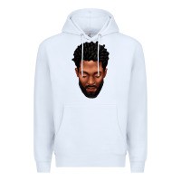 White bearded black man portrait Premium Hoodie - texasbilliewilder