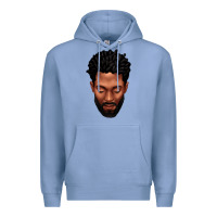 Colony Blue bearded black man portrait Premium Hoodie - texasbilliewilder