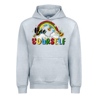 Heather Grey bee yourself Urban Hoodie - MaliasSmallBusiness