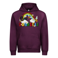 Mauve Wine bee yourself Urban Hoodie - MaliasSmallBusiness