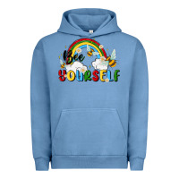 Pigment Pebble Blue bee yourself Urban Hoodie - MaliasSmallBusiness