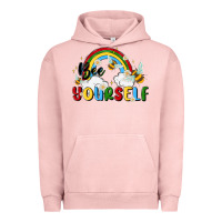 Pigment Salmon bee yourself Urban Hoodie - MaliasSmallBusiness