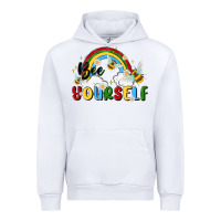 White bee yourself Urban Hoodie - MaliasSmallBusiness