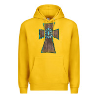 Lemon Wood Turquoise Gemstone Cross Premium Hoodie - RanaPortraitStore