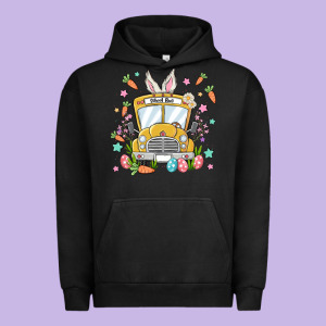 Easter School Bus Urban Hoodie Designed By Maliassmallbusiness