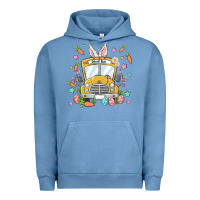 Pigment Pebble Blue easter school bus Urban Hoodie - MaliasSmallBusiness